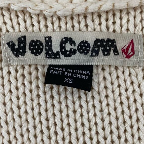 👚VOLCOM Ivory Knit Sweater Dress/Tunic Size XS - Picture 5 of 8